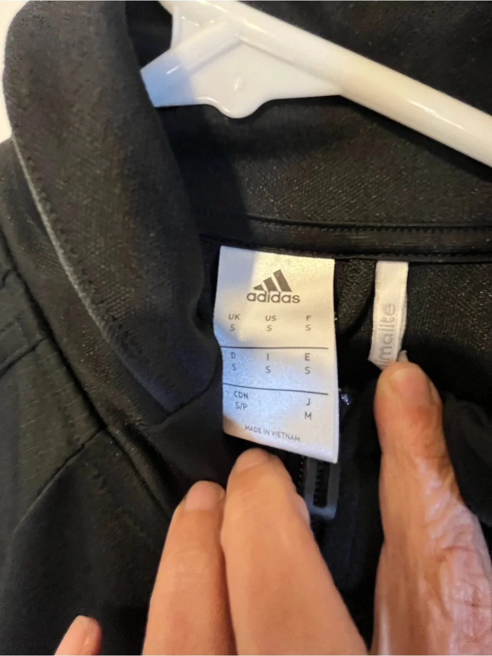 adidas Black Full-Zip Performance Jacket